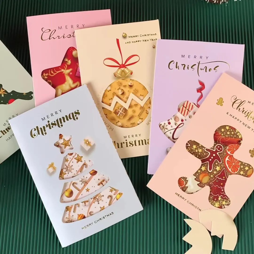 10Pcs Creative Christmas Gold Stamped 3D Christmas Card Gifts Cartoon Greetings Postcard Premium Envelope Card Set
10Pcs Creative Christmas Gold Stamped 3D Christmas Card Gifts Cartoon Greetings Postcard Premium Envelope Card Set