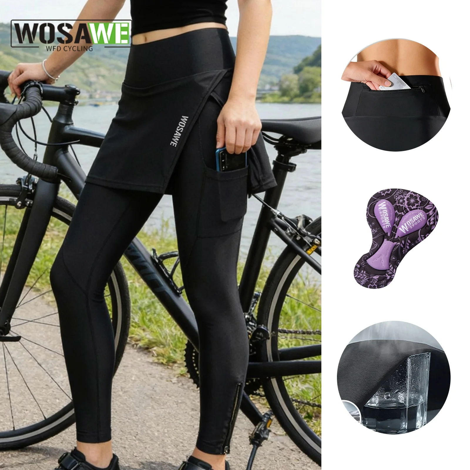 Женские велосипедные брюки WOSAWE, длинные велосипедные штаны с мягкой подкладкой, леггинсы с боковыми карманами, аксессуары для горных велосипедов MTB
Женские велосипедные брюки WOSAWE, длинные велосипедные штаны с мягкой подкладкой, леггинсы с боковыми карманами, аксессуары для горных велосипедов MTB