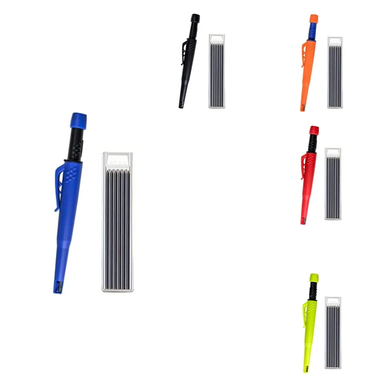 HLZS-Solid Carpenter Pencil Set 2,8 мм механический карандаш с глубокими отверстиями и встроенной точилкой для плотника, деревообработки
HLZS-Solid Carpenter Pencil Set 2,8 мм механический карандаш с глубокими отверстиями и встроенной точилкой для плотника, деревообработки