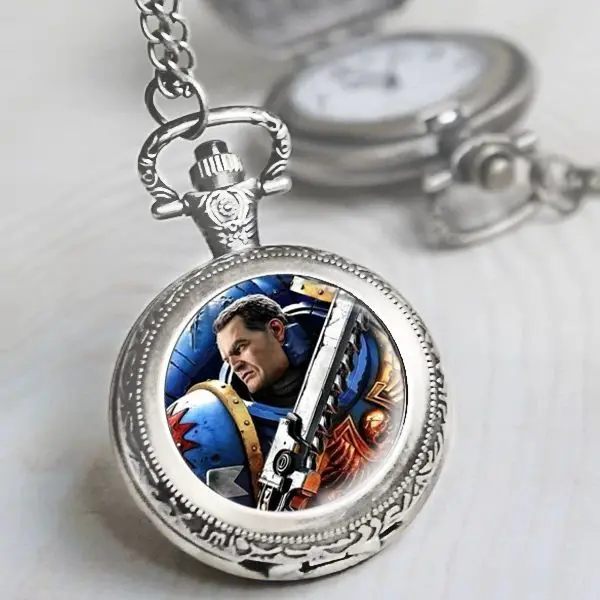 Warhammer 40000 Creative Cartoon 2D Holiday Gift Flip Pocket Watch Personality Anime Game Peripheral Characters Retro Wall Watch
Warhammer 40000 Creative Cartoon 2D Holiday Gift Flip Pocket Watch Personality Anime Game Peripheral Characters Retro Wall Watch