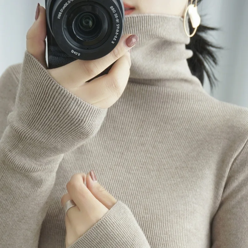 Корейский стиль, водолазка, вязаный свитер, женский осенне-зимний приталенный базовый слой, рубашка, модный повседневный универсальный пуловер
Корейский стиль, водолазка, вязаный свитер, женский осенне-зимний приталенный базовый слой, рубашка, модный повседневный универсальный пуловер