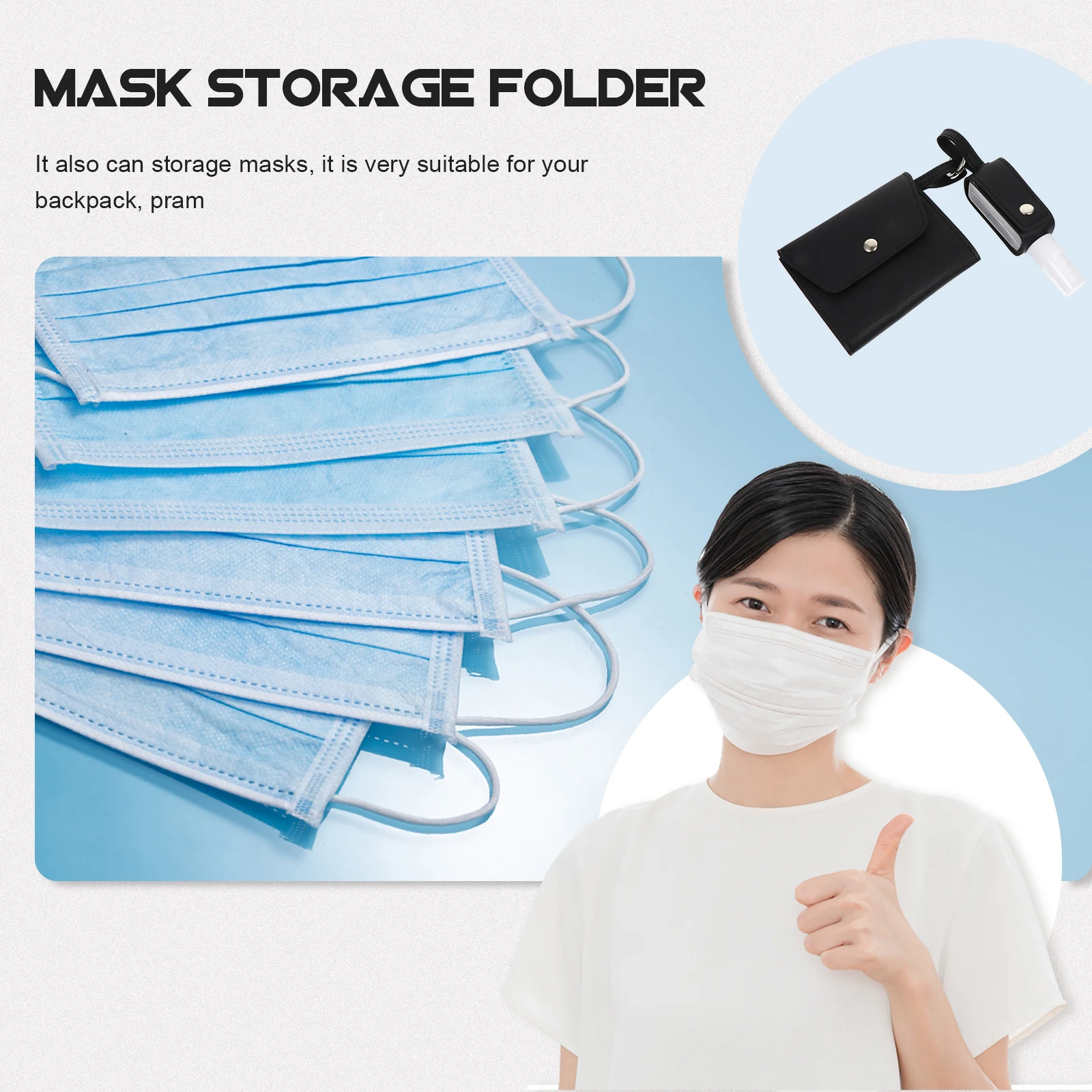 1pc Mask Organizer Key Ring Transparent Bottle Strap Portable Empty Travel Bottle for Kids Masks Storage
1pc Mask Organizer Key Ring Transparent Bottle Strap Portable Empty Travel Bottle for Kids Masks Storage