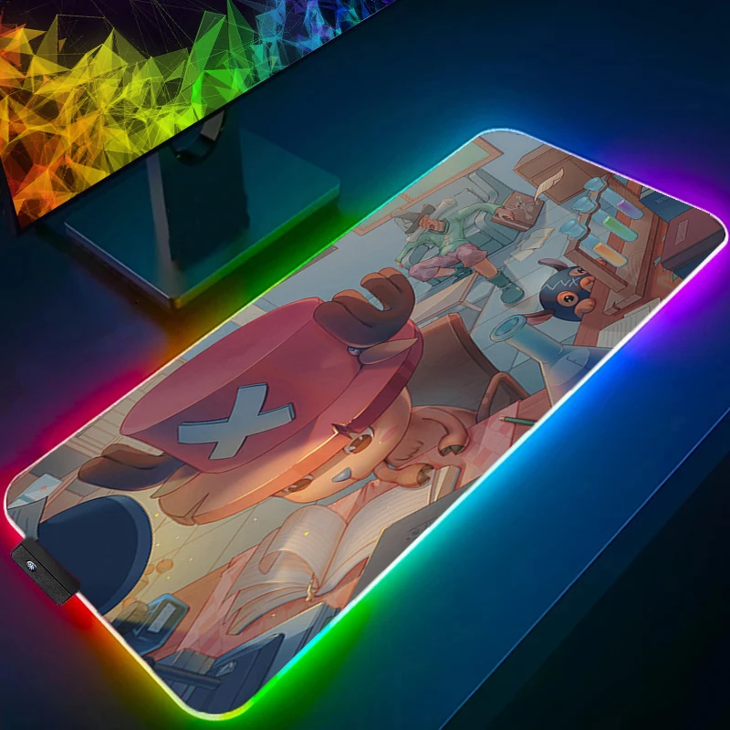 RGB Mouse Pad one Piece Tony Tony Chopper Gaming Accessories PC Gamer Computer Desk Mat Laptop Varmilo LED Keyboard Mousepad
RGB Mouse Pad one Piece Tony Tony Chopper Gaming Accessories PC Gamer Computer Desk Mat Laptop Varmilo LED Keyboard Mousepad