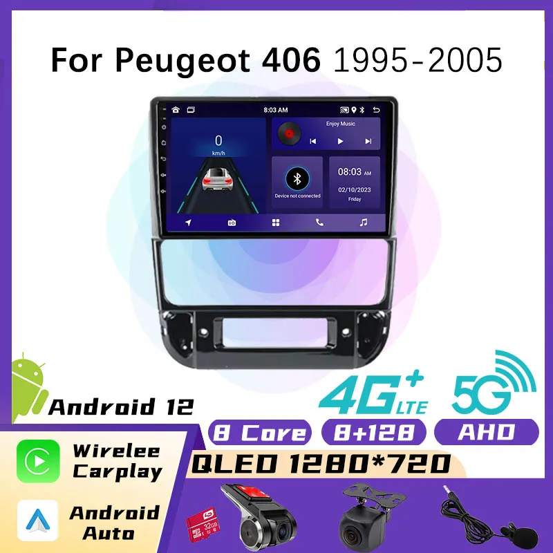 Android 12 radio 4G LTE Car Radio Video Multimedia Player For Peugeot 406 1995-2005 GPS Navigation Multimedia Player Head Unit
Android 12 radio 4G LTE Car Radio Video Multimedia Player For Peugeot 406 1995-2005 GPS Navigation Multimedia Player Head Unit