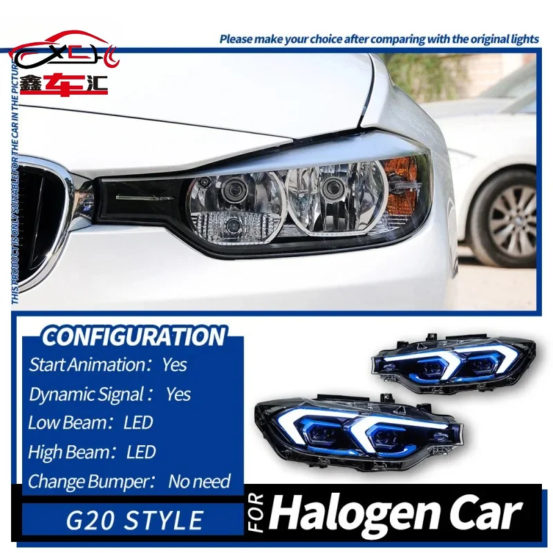For upgrading the headlight assembly of 2012-2019 BMW F30 3 Series, including high and low beam headlights and turn signals.
For upgrading the headlight assembly of 2012-2019 BMW F30 3 Series, including high and low beam headlights and turn signals.