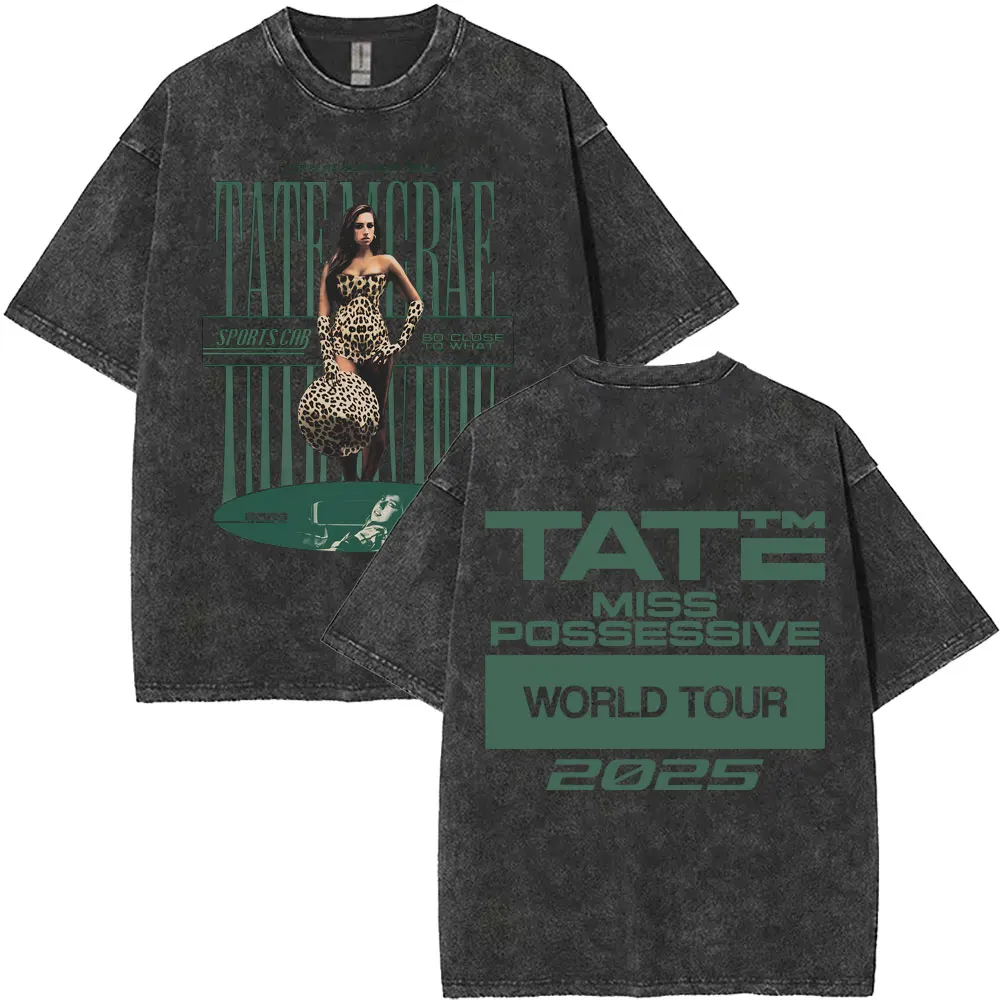 Hot Sale New Tate Mcrae So Close To What Miss Possessive 2025 World Tour Washed T-shirt Men Women Fashion Casual Cotton T Shirts
Hot Sale New Tate Mcrae So Close To What Miss Possessive 2025 World Tour Washed T-shirt Men Women Fashion Casual Cotton T Shirts