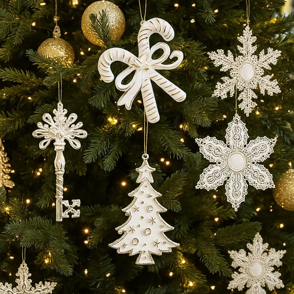 White Gold Christmas Tree Decoration Plastic Conch Xmas Tree Ornament Elk Cartoon Christmas Hanging Ornament Winter Party
White Gold Christmas Tree Decoration Plastic Conch Xmas Tree Ornament Elk Cartoon Christmas Hanging Ornament Winter Party