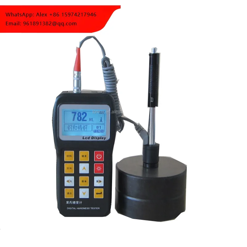 Portable Digital Metal Leeb Hardness Tester/durometer HL, HB, HRB, HRC, HRA, HV, HS
Portable Digital Metal Leeb Hardness Tester/durometer HL, HB, HRB, HRC, HRA, HV, HS
