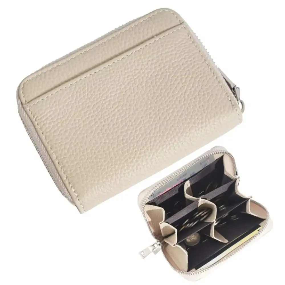 RFID Blocking Women's Card Bag Zipper Pocket Genuine Leather Credit Card Holders Soild Color Luxury Woman Short Wallet
RFID Blocking Women's Card Bag Zipper Pocket Genuine Leather Credit Card Holders Soild Color Luxury Woman Short Wallet