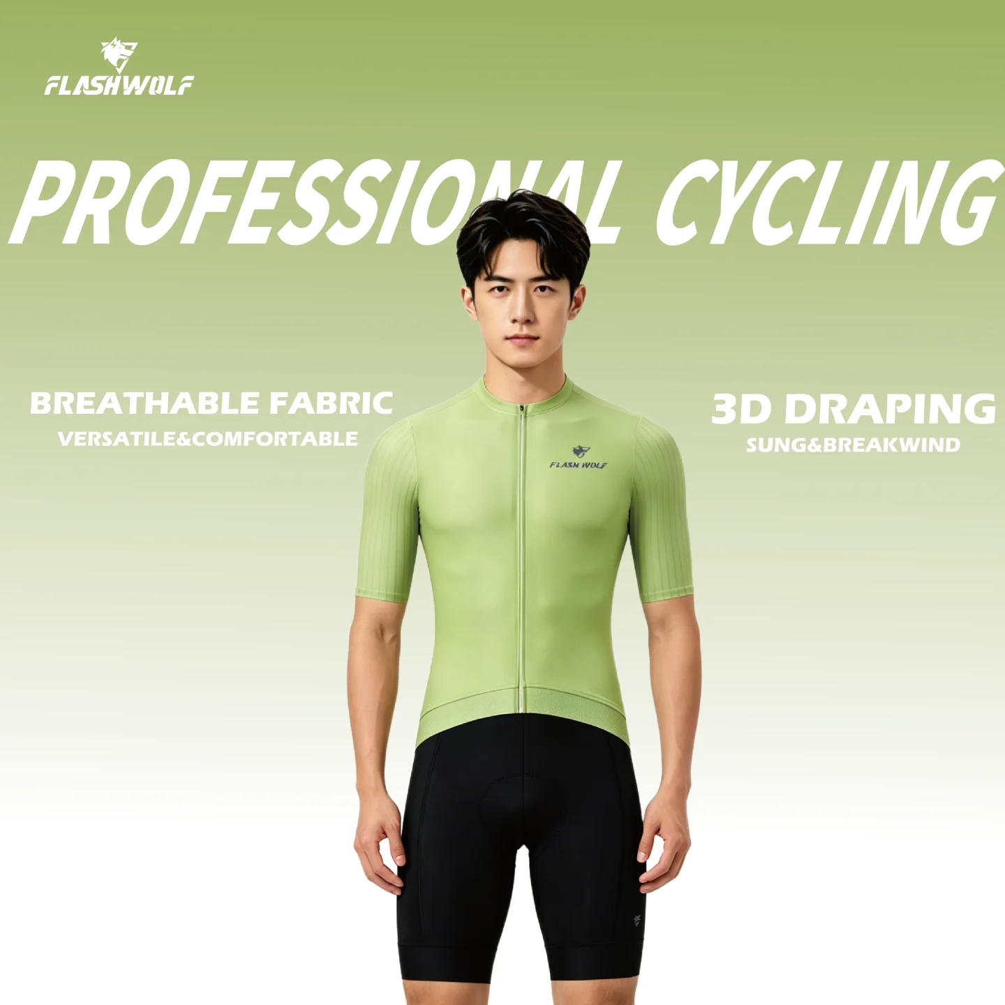 FLASHWOLF Pure Color Fluorescent Unisex Breathable Short-Sleeve Quick-Drying Sweat-Wicking Road Cycling Jersey
FLASHWOLF Pure Color Fluorescent Unisex Breathable Short-Sleeve Quick-Drying Sweat-Wicking Road Cycling Jersey