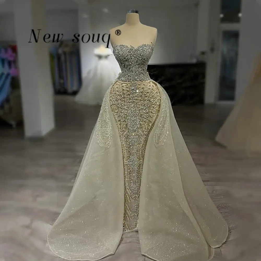 Вечерние платья русалки цвета шампанского со съемным шлейфом и кристаллами, блестящие вечерние длинные вечерние платья для женщин по индивидуальному заказу
Вечерние платья русалки цвета шампанского со съемным шлейфом и кристаллами, блестящие вечерние длинные вечерние платья для женщин по индивидуальному заказу