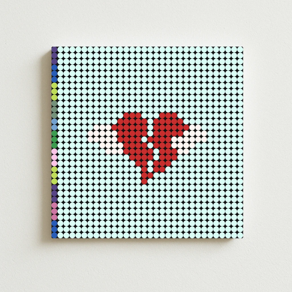 DIY Pixel Art Building Blocks Mosaic Of Kanye West 808s & Heartbreak Album Cove For Hip Hop Music Lovers
DIY Pixel Art Building Blocks Mosaic Of Kanye West 808s & Heartbreak Album Cove For Hip Hop Music Lovers