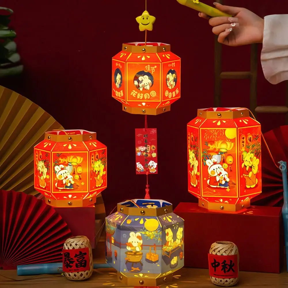 Chinese Style Portable Rabbit Lantern Handmade Glowing Mid-Autumn Festival Lantern with Tassel Cartoon Handheld Rabbit Lantern
Chinese Style Portable Rabbit Lantern Handmade Glowing Mid-Autumn Festival Lantern with Tassel Cartoon Handheld Rabbit Lantern