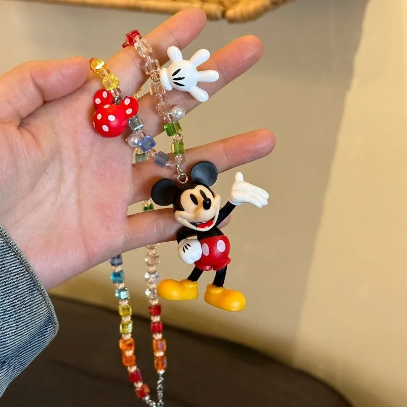 Korean Style Mickey Mouse Rainbow Beaded Necklace Cute Transparent Sparkly Jewelry for Girls Teens
Korean Style Mickey Mouse Rainbow Beaded Necklace Cute Transparent Sparkly Jewelry for Girls Teens