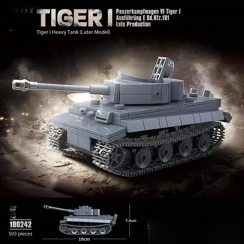 Tiger I Heavy Tank Building Blocks, Classic Armored Vehicle Assembly Model, Premium Craft Ornament for Home Display and Gift
Tiger I Heavy Tank Building Blocks, Classic Armored Vehicle Assembly Model, Premium Craft Ornament for Home Display and Gift