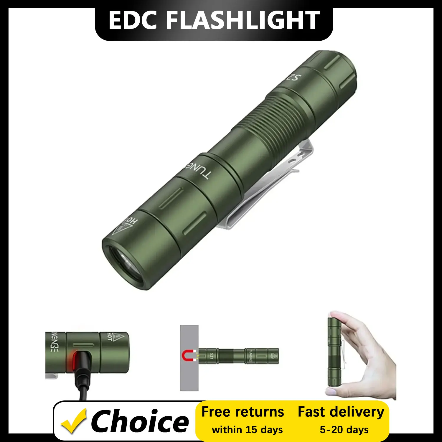 Тактический фонарь EDC 880LM USB-C, водонепроницаемый IP68, с магнитным хвостовым и замком для пеших прогулок/ночных работ
Тактический фонарь EDC 880LM USB-C, водонепроницаемый IP68, с магнитным хвостовым и замком для пеших прогулок/ночных работ