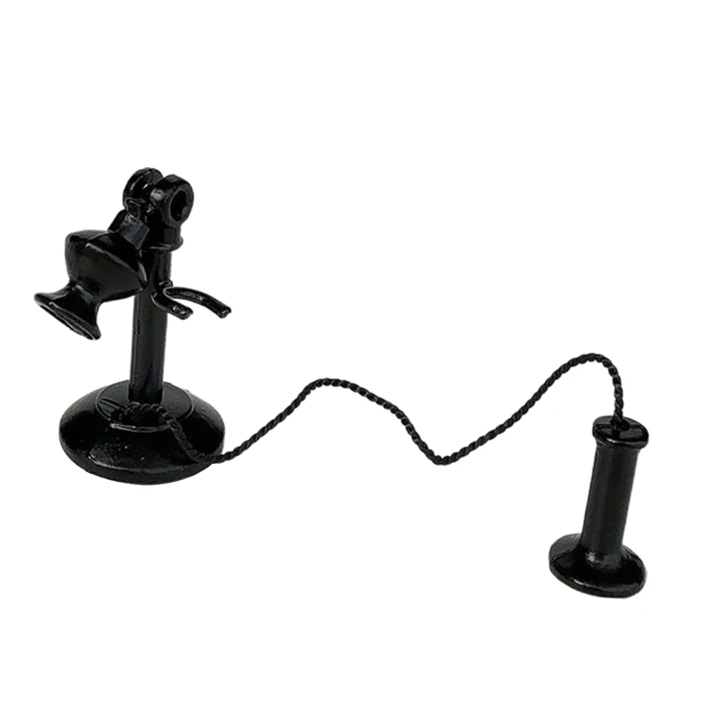 1pcs Retro Telephone Miniature Metal Landline Analog Dollhouse Accessories Vintage Decor Black Iron Realistic
1pcs Retro Telephone Miniature Metal Landline Analog Dollhouse Accessories Vintage Decor Black Iron Realistic