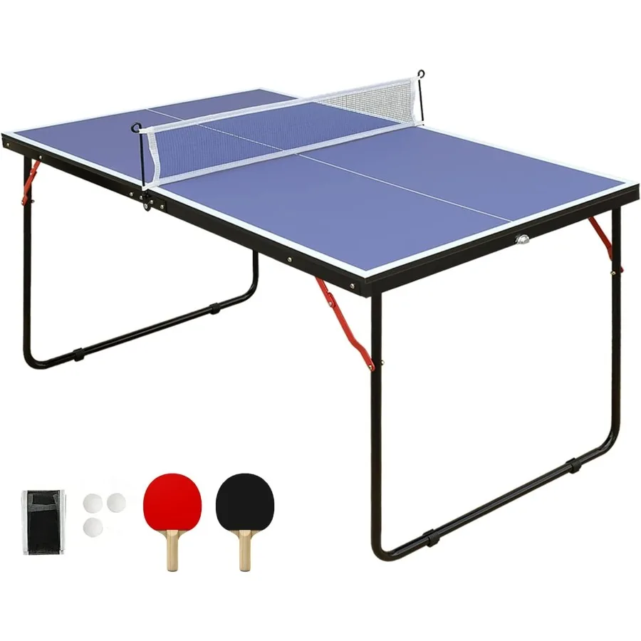 4.5FT/6FT/8FT Mid-Size Foldable Portable Table Tennis Table Set for Indoor Outdoor Family Game Folding Ping-Pong Table with Dur
4.5FT/6FT/8FT Mid-Size Foldable Portable Table Tennis Table Set for Indoor Outdoor Family Game Folding Ping-Pong Table with Dur