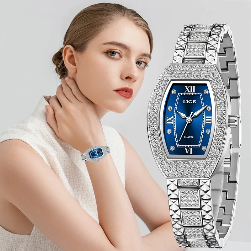LIGE Top Brand Luxury Watches for Woman Fashion Elegant Stainless Waterproof Luminous Diamond Quartz Women's Watch Montre Femme
LIGE Top Brand Luxury Watches for Woman Fashion Elegant Stainless Waterproof Luminous Diamond Quartz Women's Watch Montre Femme