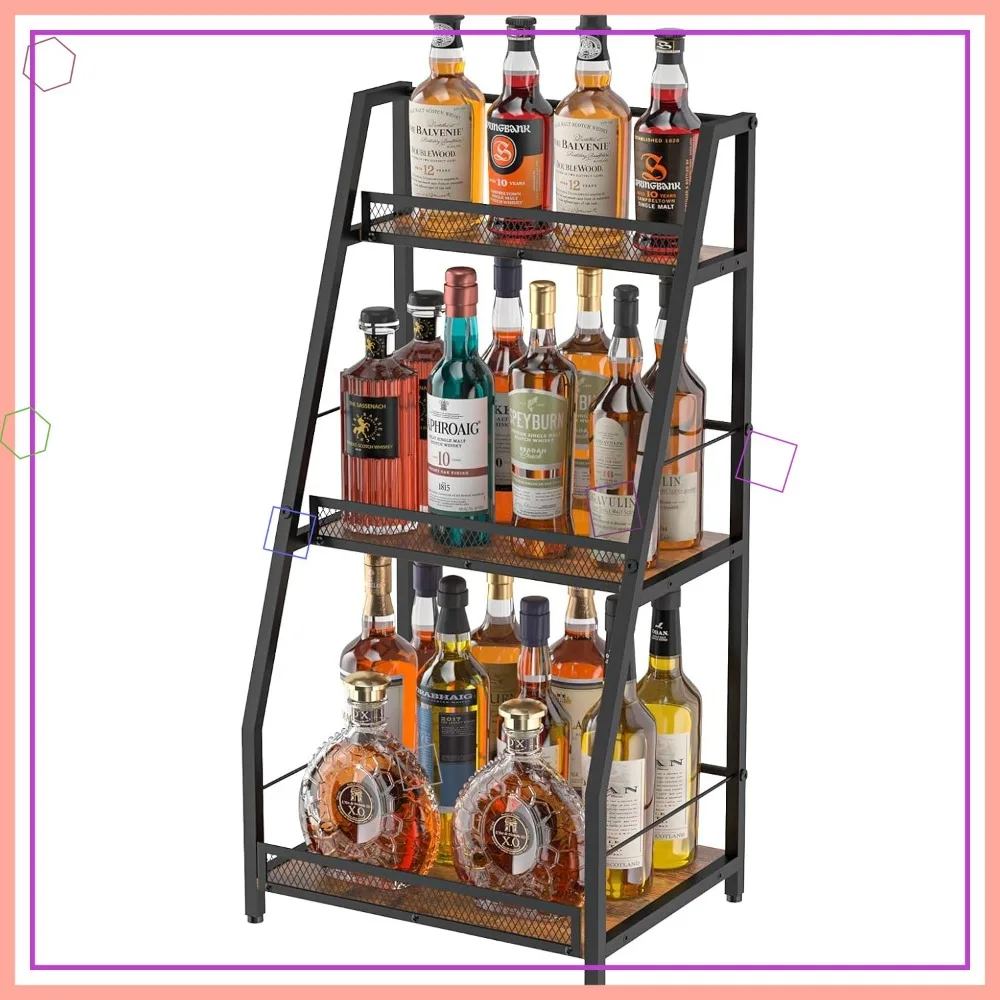 3-Tier Trapezoid Wine Rack for Home Bar, Stepped Floor Display Stand with Fences, Vintage Brown
3-Tier Trapezoid Wine Rack for Home Bar, Stepped Floor Display Stand with Fences, Vintage Brown