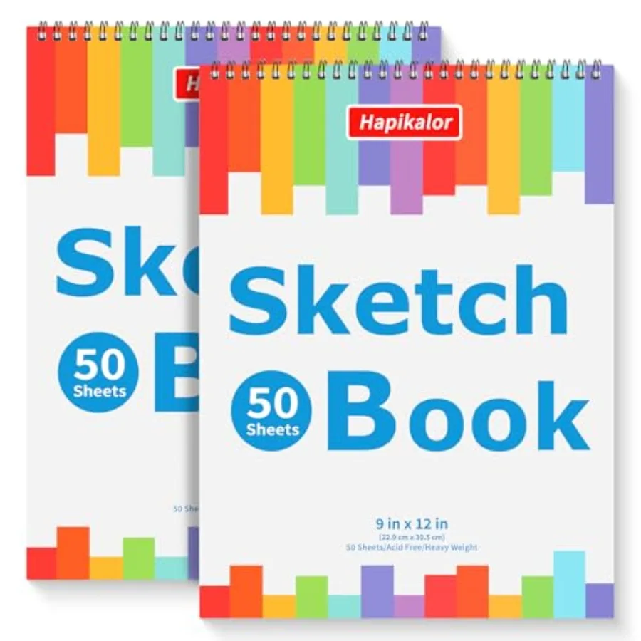 12" Sketch Book, 2-Pack 50 Sheets Spiral Bound Art Sketchbook, Acid Free Artist Drawing Book Paper, Art Supplies for Adults,Cra
12" Sketch Book, 2-Pack 50 Sheets Spiral Bound Art Sketchbook, Acid Free Artist Drawing Book Paper, Art Supplies for Adults,Cra