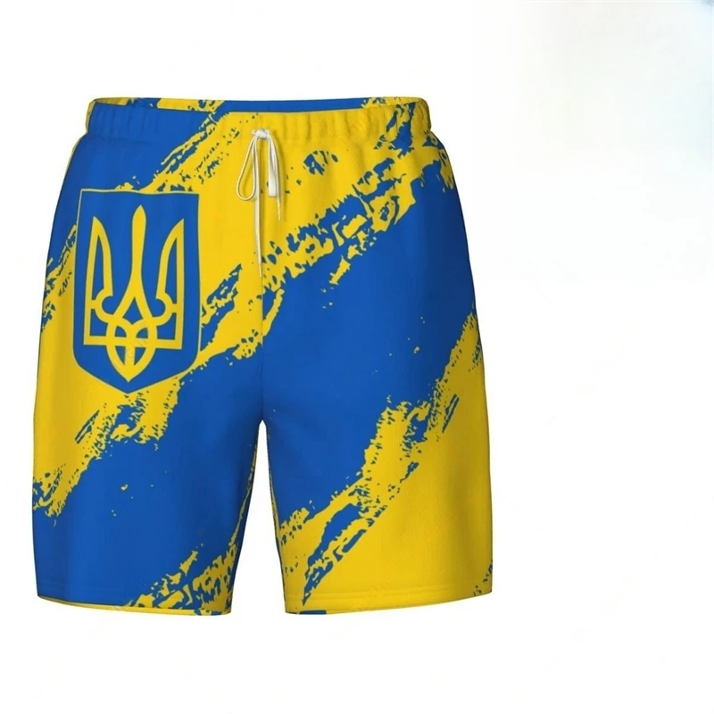 Fashion Ukraine Flag Beach Shorts Summer Casual Men Women 3D National Emblem Printed Short Pants Loose Quick Dry Swim Trunks
Fashion Ukraine Flag Beach Shorts Summer Casual Men Women 3D National Emblem Printed Short Pants Loose Quick Dry Swim Trunks
