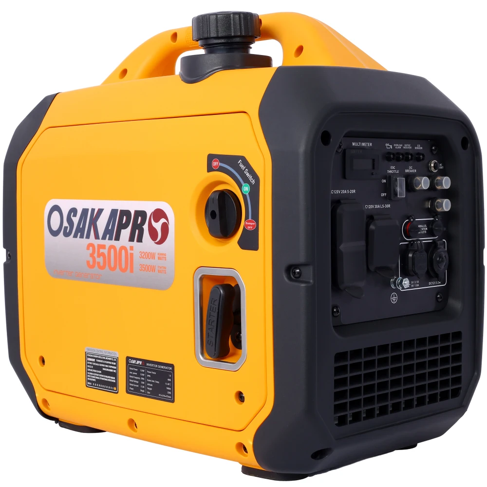 3500 Watt Portable Inverter Generator Gas Powered, EPA Compliant with CO SENSOR, Compact and Lightweight for Home Backup Power, Outdoor Camping, RV and Trailer AC Output Solar Generator for Garden Party
3500 Watt Portable Inverter Generator Gas Powered, EPA Compliant with CO SENSOR, Compact and Lightweight for Home Backup Power, Outdoor Camping, RV and Trailer AC Output Solar Generator for Garden Party