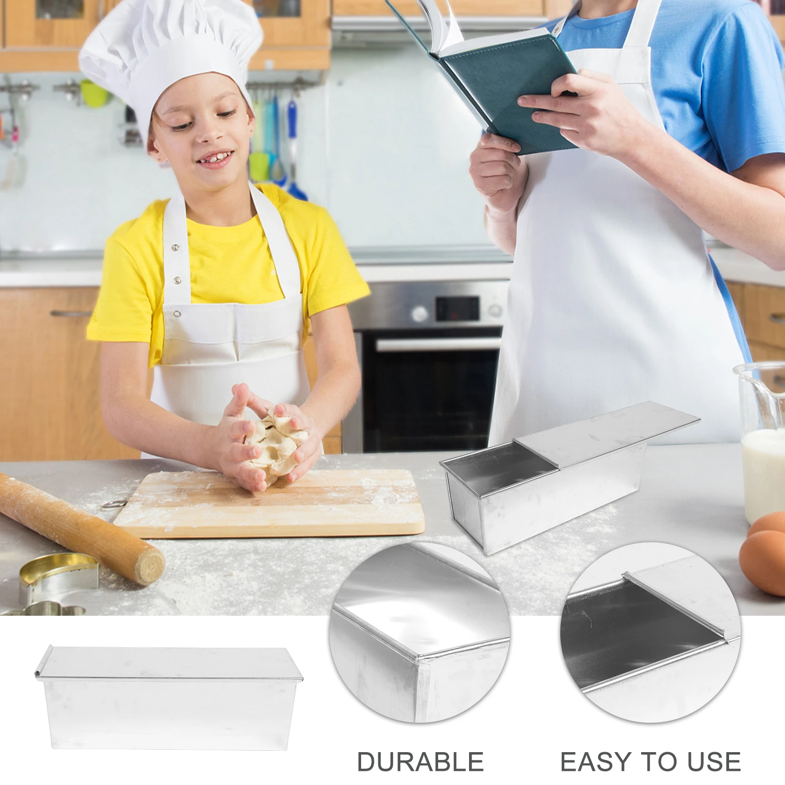 Baking Pan Mold Aluminum Easy Clean Safe Non Stick Practical Storage Lid Toast Box Bread Molds Cake Tools Household
Baking Pan Mold Aluminum Easy Clean Safe Non Stick Practical Storage Lid Toast Box Bread Molds Cake Tools Household