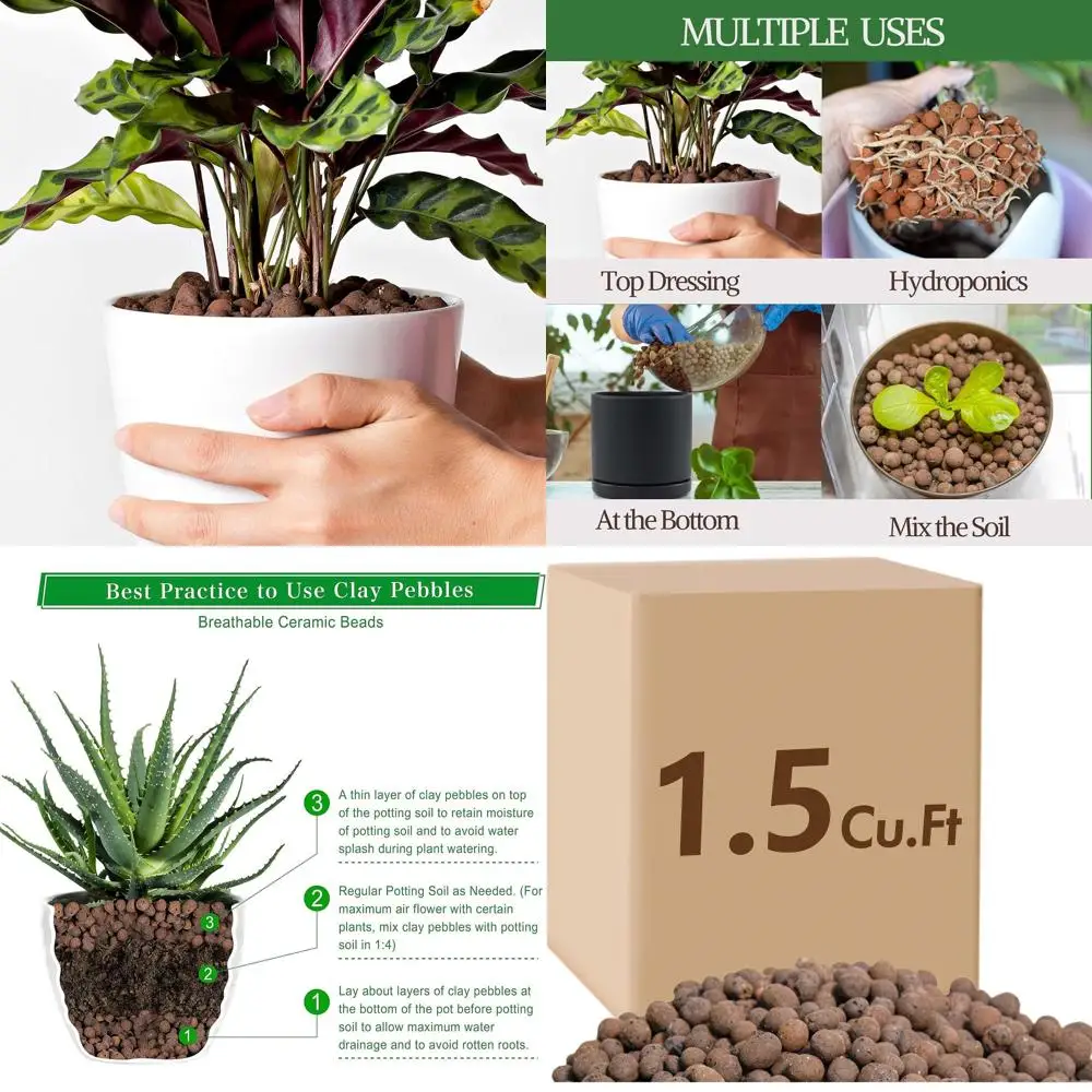 1,5 куб. фута гранул из расширенной глины для гидропоники, садоводства, орхидей
1,5 куб. фута гранул из расширенной глины для гидропоники, садоводства, орхидей