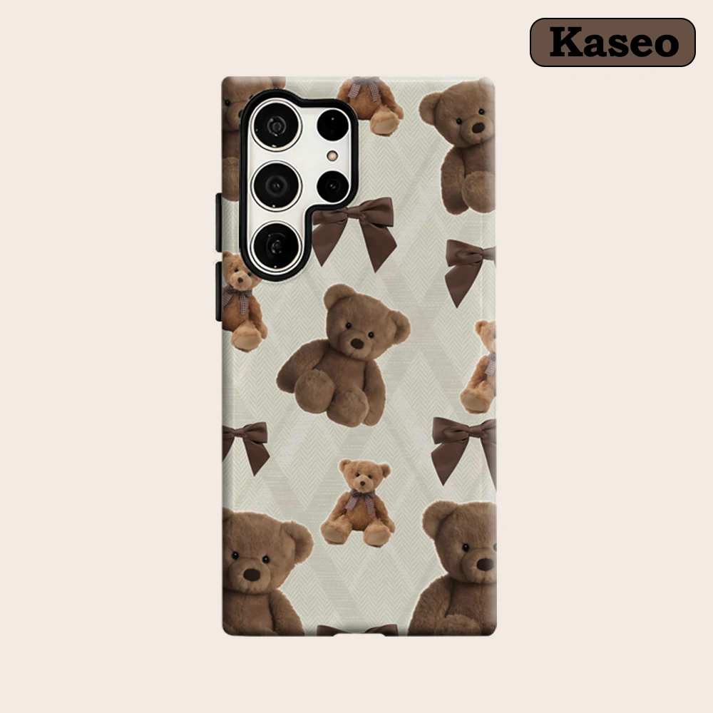 Kaseo Phone Case for Samsung Galaxy S26 S25 Ultra S24 S23 Ultra Plus Shockproof Double Layer Brown Teddy Bear Bow Cover
Kaseo Phone Case for Samsung Galaxy S26 S25 Ultra S24 S23 Ultra Plus Shockproof Double Layer Brown Teddy Bear Bow Cover