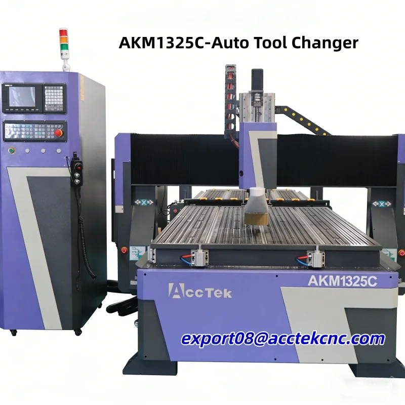 Newly Auto Tool Changer Machine AKM1325C ATC CNC Router Wood Working for Kitchen Vacuum T-slot Combination Table 1300*2500mm
Newly Auto Tool Changer Machine AKM1325C ATC CNC Router Wood Working for Kitchen Vacuum T-slot Combination Table 1300*2500mm