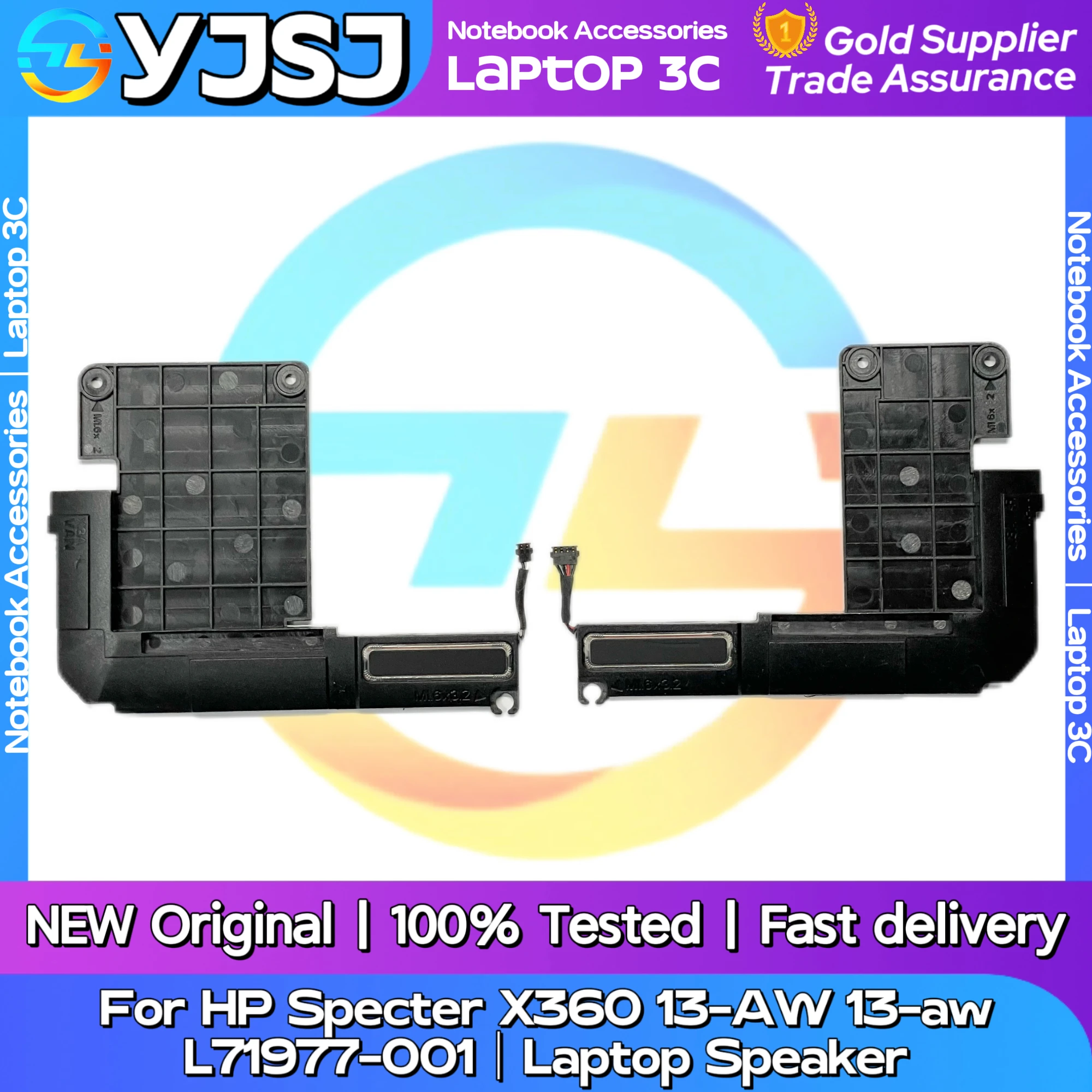 New Original Laptop Notebook Audio Speaker For HP Specter X360 13-AW 13-aw built-in left and right speaker horn audio L71977-001
New Original Laptop Notebook Audio Speaker For HP Specter X360 13-AW 13-aw built-in left and right speaker horn audio L71977-001