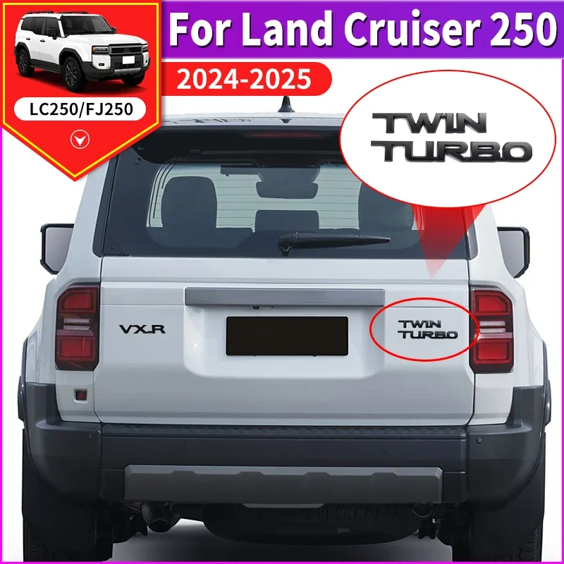 For 2024 2025 Land Cruiser Prado LC 250 Exterior Car Decoration Accessories J250 Twin Turbo vxr Letter Sticker Tailgate emblem
For 2024 2025 Land Cruiser Prado LC 250 Exterior Car Decoration Accessories J250 Twin Turbo vxr Letter Sticker Tailgate emblem