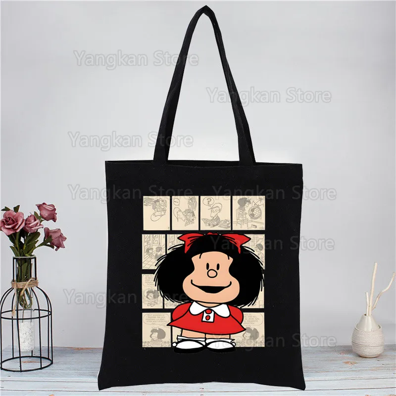 Mafalda сумка через плечо Холщовая сумка Harajuku сумки для покупок модные повседневные сумки продуктовая сумка модная для девочек
Mafalda сумка через плечо Холщовая сумка Harajuku сумки для покупок модные повседневные сумки продуктовая сумка модная для девочек