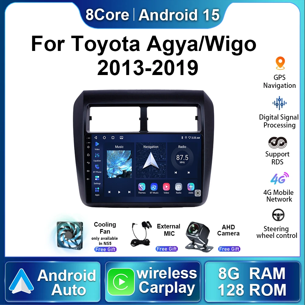 8+128G Android15 Car Radio For Toyota Wigo Agya 2012 - 2019 Multimedia Video Players Auto Wireless Carplay Stereo Navigation GPS
8+128G Android15 Car Radio For Toyota Wigo Agya 2012 - 2019 Multimedia Video Players Auto Wireless Carplay Stereo Navigation GPS