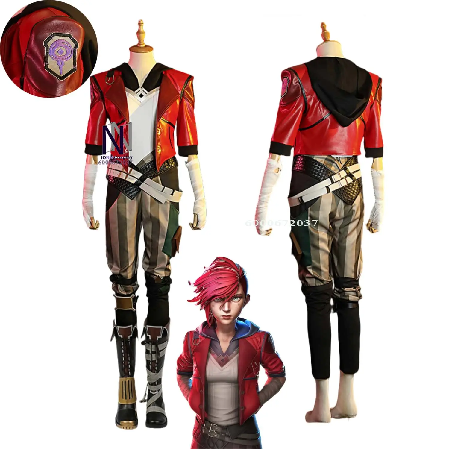 Game LOL Arcane Vi Cosplay Costume Piltover Enforcer Outfit Vi Uniform for Women Halloween Carnival Role Play Props Hot Sale
Game LOL Arcane Vi Cosplay Costume Piltover Enforcer Outfit Vi Uniform for Women Halloween Carnival Role Play Props Hot Sale