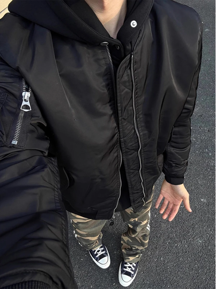 Мужская утепленная куртка Bla Cotton-Padded Flight Jaet для осени и зимы, в американском стиле, модная, теплая, с длинными рукавами, на молнии
Мужская утепленная куртка Bla Cotton-Padded Flight Jaet для осени и зимы, в американском стиле, модная, теплая, с длинными рукавами, на молнии