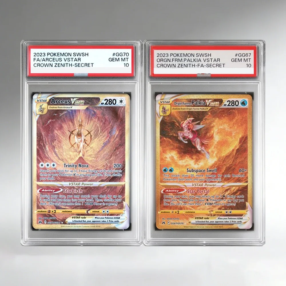 DIY PTCG Proxy Rating Card English ZENITH PALKIA ARCEUS VSTAR Anime Game Card High Quality Replica Card Trading Collection Card
DIY PTCG Proxy Rating Card English ZENITH PALKIA ARCEUS VSTAR Anime Game Card High Quality Replica Card Trading Collection Card