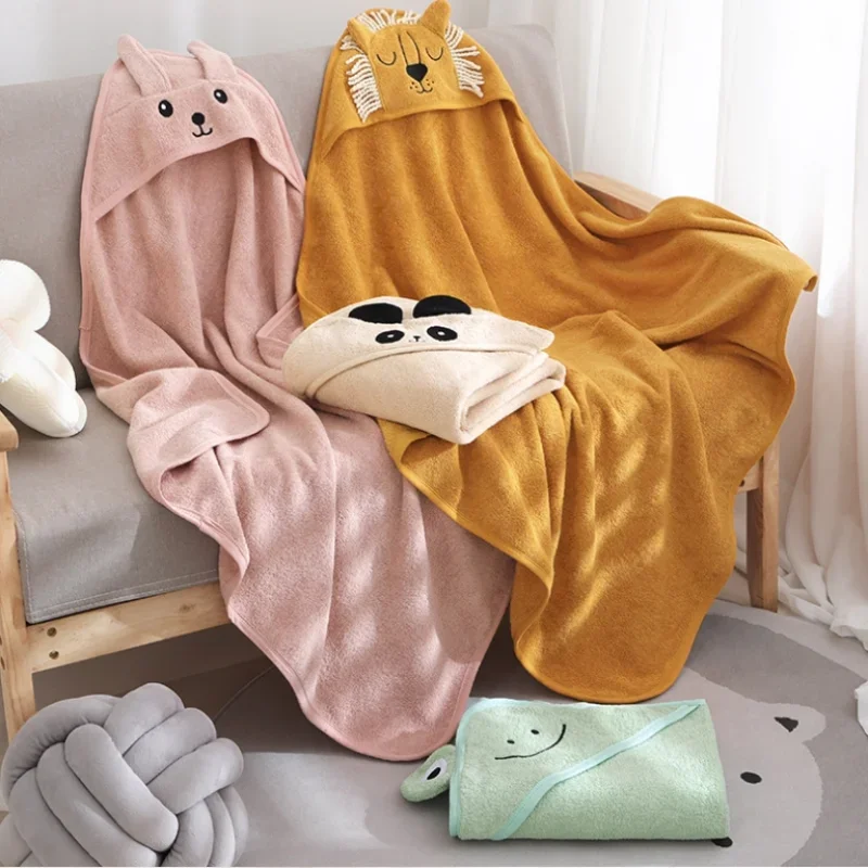 Baby Ins Cotton Bath Towel Children Hooded Towel Cute Cartoon Baby Bathrobe Thickened Absorbent Infant Swaddle Blanket
Baby Ins Cotton Bath Towel Children Hooded Towel Cute Cartoon Baby Bathrobe Thickened Absorbent Infant Swaddle Blanket