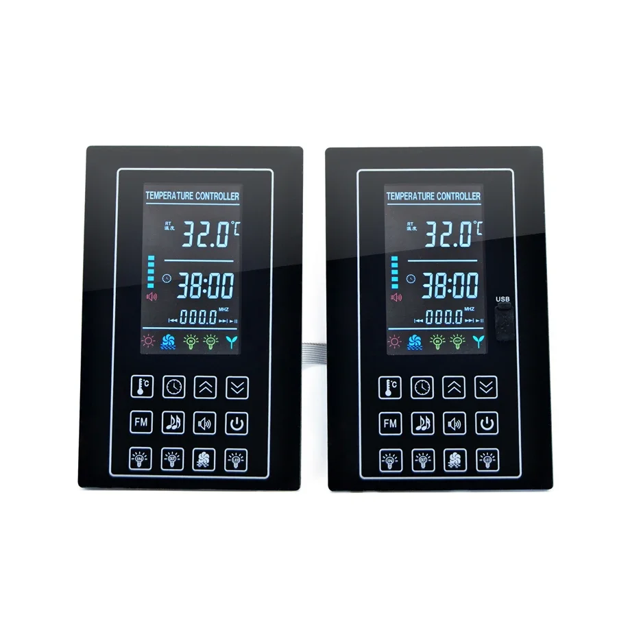 High Precision Intelligent Far Infrared Sauna Room Acrylic Crystal Display Thermostat LC-813 with Bluetooth
High Precision Intelligent Far Infrared Sauna Room Acrylic Crystal Display Thermostat LC-813 with Bluetooth
