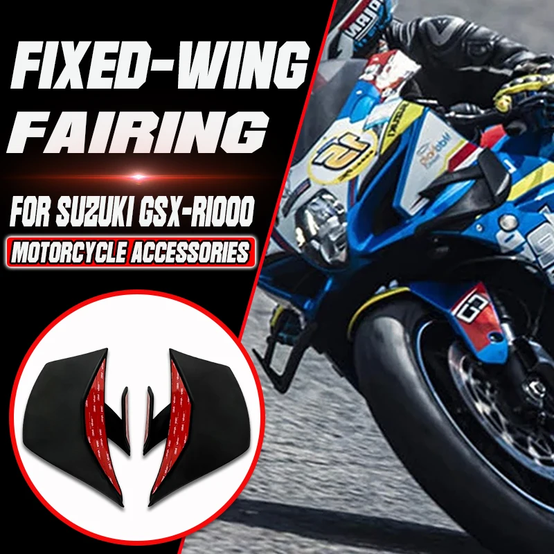 Motorcycles parts front Wing Aerodynamic Winglet Fairing Cowl Fixed Wings New For Suzuki GSX-R1000 GSX-R1000R GSXR1000 2017-2023
Motorcycles parts front Wing Aerodynamic Winglet Fairing Cowl Fixed Wings New For Suzuki GSX-R1000 GSX-R1000R GSXR1000 2017-2023