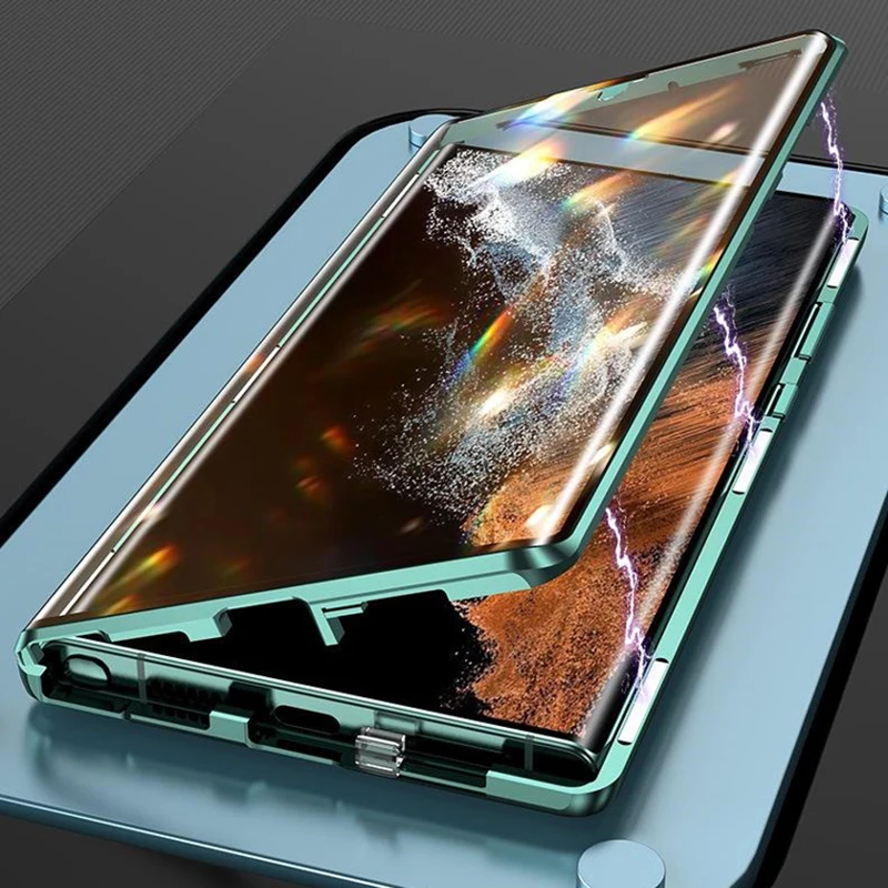Lens Protection Double Sided Glass Metal Phone Case Protection For Samsung Galaxy S22 S26 Plus S24 Ultra S23 S25 FE Cover Case
Lens Protection Double Sided Glass Metal Phone Case Protection For Samsung Galaxy S22 S26 Plus S24 Ultra S23 S25 FE Cover Case