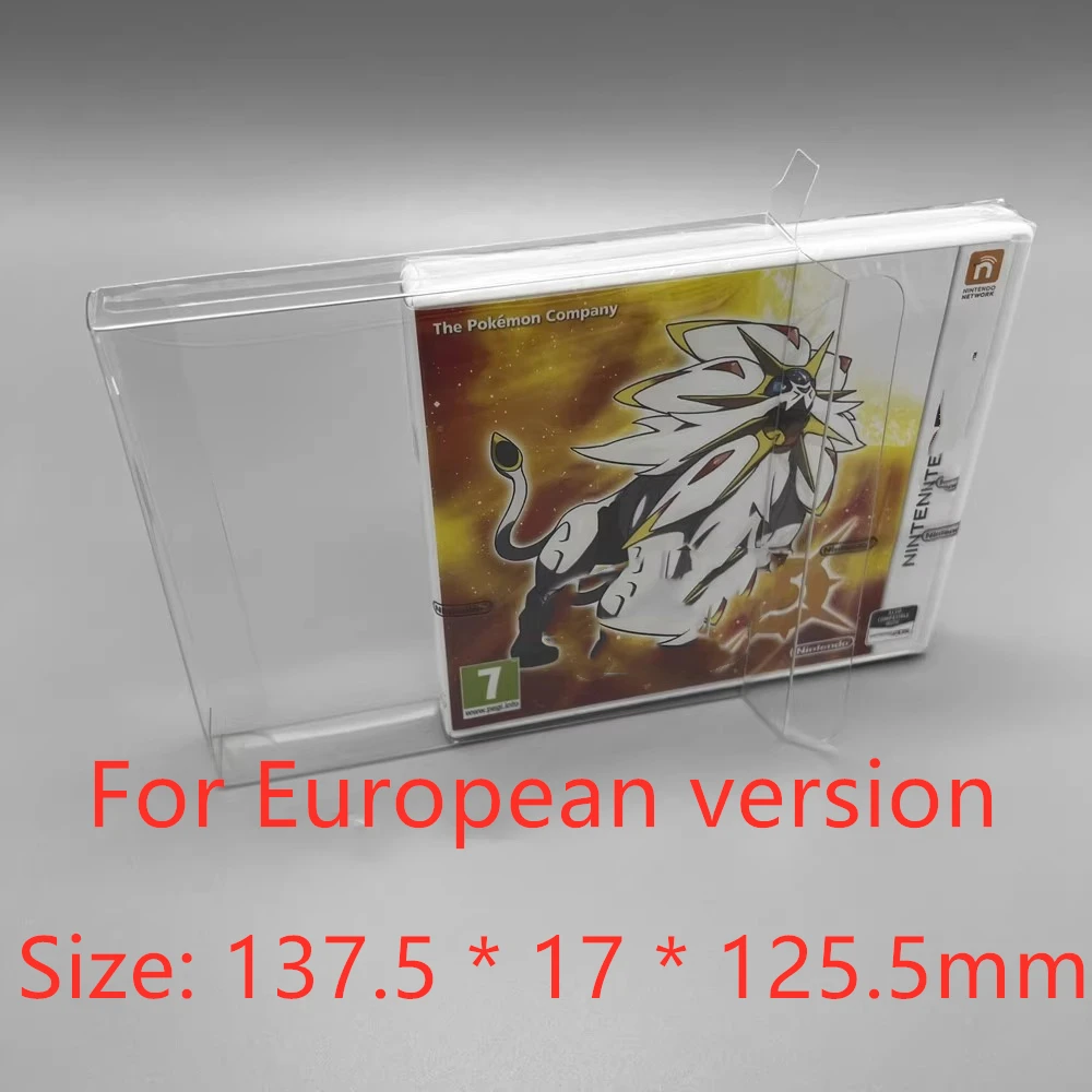 Прозрачная защитная коробка для Nintendo 3DS/европейской версии, коллекционные коробки для хранения TEP, игровой корпус, прозрачный витрина
Прозрачная защитная коробка для Nintendo 3DS/европейской версии, коллекционные коробки для хранения TEP, игровой корпус, прозрачный витрина
