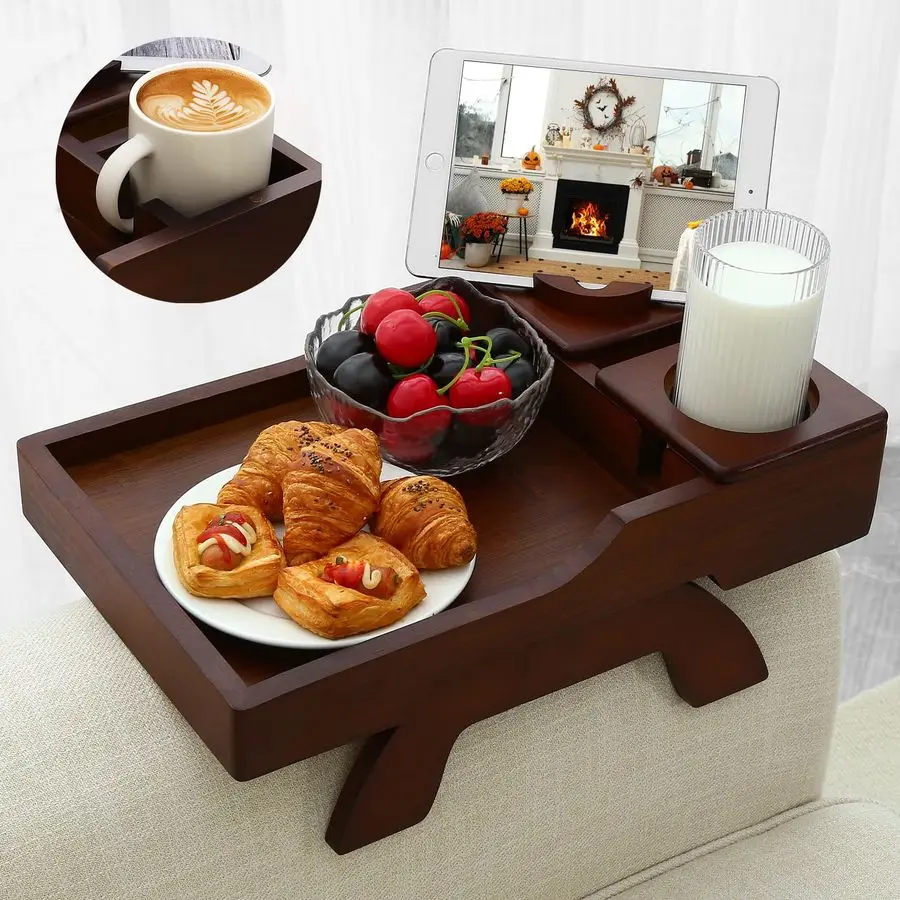 Couch Cup Holder Tray, 15.4x9.9 Large 4 in 1 Couch Armrest Table with 360Rotated Phone Holder, NonSlip Clip on Side Table for D
Couch Cup Holder Tray, 15.4x9.9 Large 4 in 1 Couch Armrest Table with 360Rotated Phone Holder, NonSlip Clip on Side Table for D