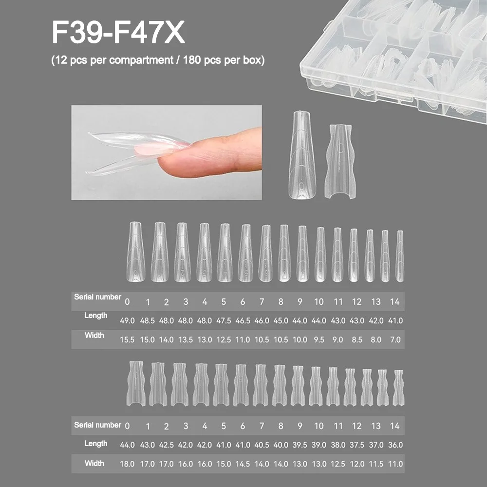 Новые формы для сэндвичей в форме гроба, ультратонкие типсы без следов с вспомогательной линией, прозрачное наращивание, накладные ногти «сделай сам»
Новые формы для сэндвичей в форме гроба, ультратонкие типсы без следов с вспомогательной линией, прозрачное наращивание, накладные ногти «сделай сам»