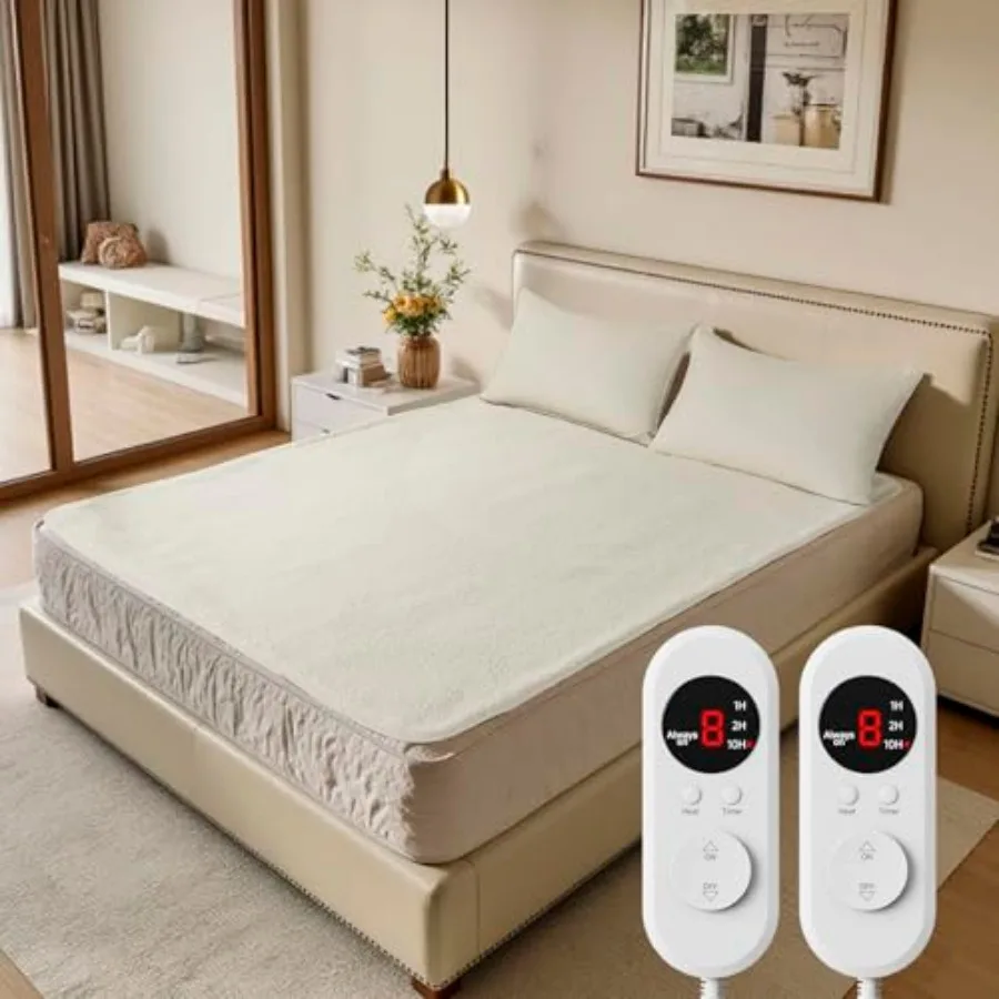 Heated Mattress Pad Cal Size - Electric Mattress Pad with Dual Control Soft Blanket Bed Warmer Heater Sheets 8 Heating Settings
Heated Mattress Pad Cal Size - Electric Mattress Pad with Dual Control Soft Blanket Bed Warmer Heater Sheets 8 Heating Settings