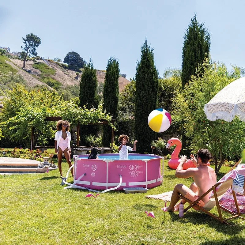 8ft Pink Above Ground Round Play Pool Round Framed Swimming Pool Easy To Assemble Large Round Frame Above Ground Swimming Pool
8ft Pink Above Ground Round Play Pool Round Framed Swimming Pool Easy To Assemble Large Round Frame Above Ground Swimming Pool