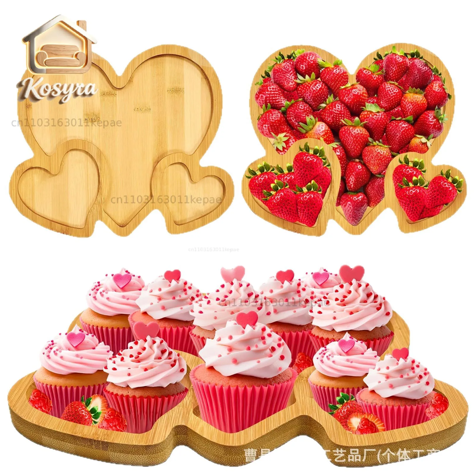 Cross-border creative love modeling tray Valentine's Day birthday decoration tray wooden platter snack fruit plate
Cross-border creative love modeling tray Valentine's Day birthday decoration tray wooden platter snack fruit plate