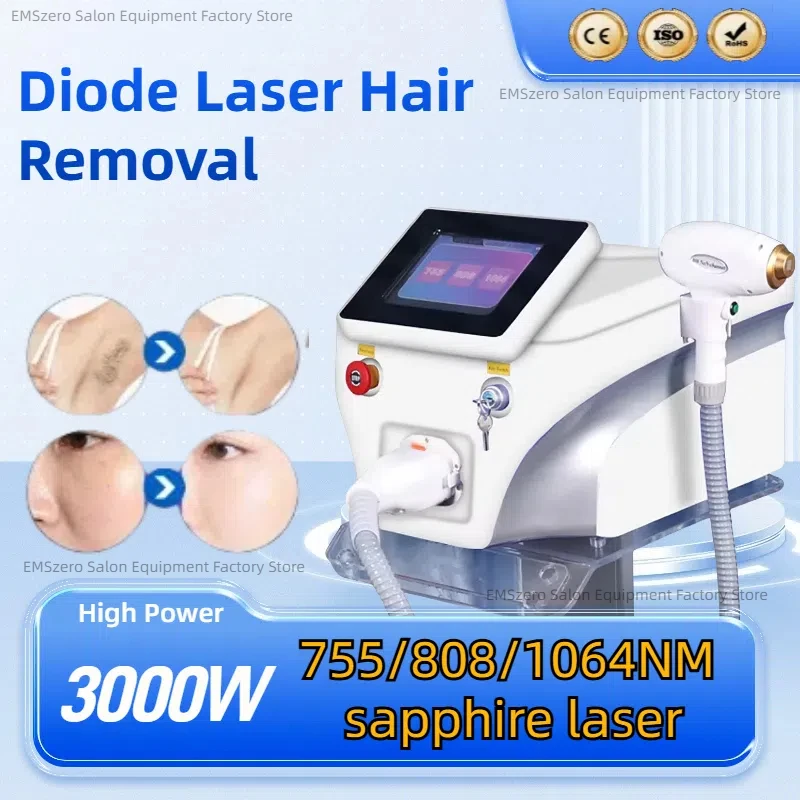 Diode Laser Hair Removal Painless Professional Machine HIGH quality 3 Wavelengths desktop Skin rejuvenation Hair Removal
Diode Laser Hair Removal Painless Professional Machine HIGH quality 3 Wavelengths desktop Skin rejuvenation Hair Removal