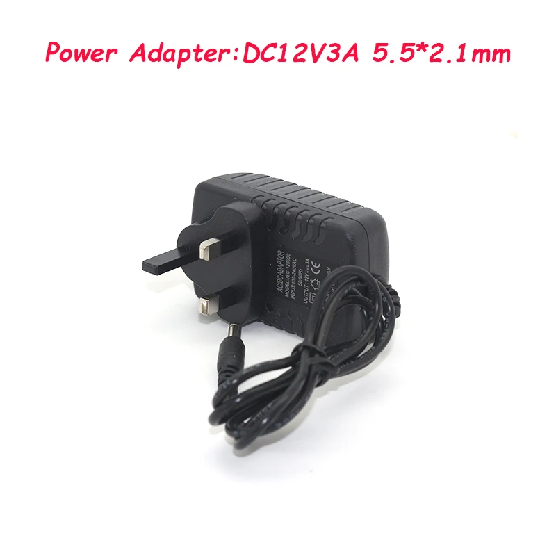 UK Plug 5.5mm x 2.1mm Power Adapter 12V 3A AC 100V-240V Converter Adapter DC 12V 3A 3000mA Power Supply for DVR CCTV IP Camera
UK Plug 5.5mm x 2.1mm Power Adapter 12V 3A AC 100V-240V Converter Adapter DC 12V 3A 3000mA Power Supply for DVR CCTV IP Camera